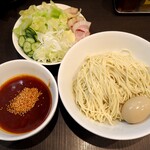 麺屋りゅう - 冷し辛つけめん（大） + 味玉