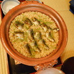 虎屋 壺中庵 - 鮎の炊き込みご飯