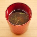 鮨おにかい＋1 - まぐろと九条ねぎのお椀