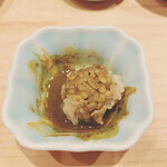 鮨 尚充 - 鮑の肝醤油にシャリを投入してリゾット風にしていただきます。