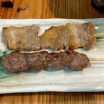 和食彩 おか田 - 焼きトン（かしら、バラ肉）130円/本