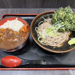 そば処 めとろ庵 - カレー丼セット・春菊天