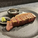 渋谷鉄板焼きOKANOUE - 最高級A5ランク黒毛和牛 特選シャトーブリアンステーキ