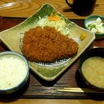 Katsutoshi - ランチのロースかつ定食（160g）