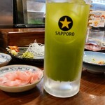 いなせ寿司 - 緑茶割り