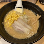 Sapporo Ra-Men Ichimon - 味噌ハーフ　トッピング　コーン　バター