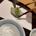 天ぷら 京星 - えんどう