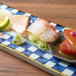 和食とお酒 蒼 - 造り盛り合わせ（写真は２人前）