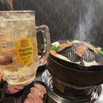 成吉思汗 大黒屋 - メガハイで乾杯〜