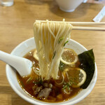 麺屋　ゆぶき - 麺あげ