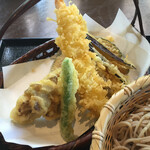 手打そば 鬼七 - 天婦羅