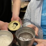 麺処 有彩 - 4人で「カンパーイ！」。御主人も嬉しかったですよね？