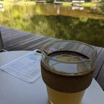 イカル・カフェ - アップルジュースをいただきました