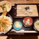 Aburiya - 天丼セット1300円