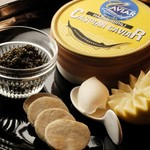 Caspian caviar with buckwheat blini