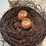 ラ・テラス - 森の卵　鶏の巣は一つづつシェフの手作り
