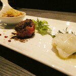 鉄板焼katakago - 前菜3種