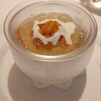 フランス料理 壺中天 - このスペシャリテのウニやエビに完全にマリアージュしました