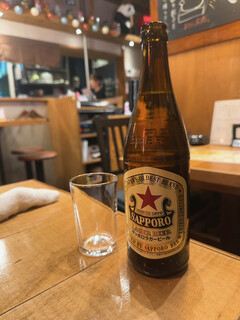 Gyouza Rou - サッポロラガービール赤星 中瓶680円
