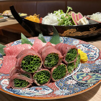 黄金出汁しゃぶと江戸前寿司 肉のあさつ 梅田お初天神店 - 