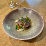 蕎麦 Hajime - 鯖とアスパラのマリネ