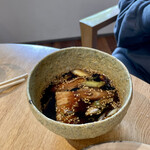 蕎麦 Hajime - 相棒の黒豚とネギのつけ蕎麦　黒豚の角煮がイン