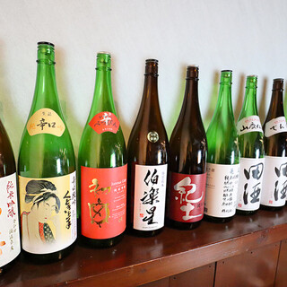 A wide variety of alcohol menu including carefully selected sake♪