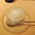 日本料理 百屋 - しょうがのシャーベット