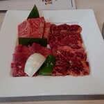 Yakiniku Nabeshima - お肉の3種盛り