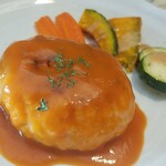 キッチン ブルー グローブ - 反対側から