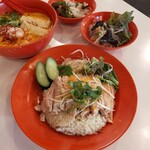 MR.CHICKEN鶏飯店 - 20230517ランチのシンガポールチキンライス(蒸し鶏)