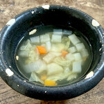 YATSUDOKIYA CAFE - デトックススープ。野菜の自然な甘みを引き出した毒だしスープ。