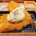 魚処はなたれ - ★★★単品真あじフライ 735円 美味しいけどCP悪すぎ！