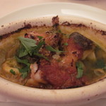 小いかと帆立のガーリックバター焼き