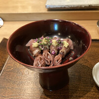 鮨 石島 - 追加　ホタルイカ　スチーム　富山県滑川