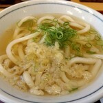 釜揚げうどん岡じま - かけうどん(小) 270円(税込)(2023年5月4日訪問)