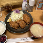 とんかつ檍 - ヒレカツ定食　ご飯少なめ