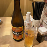 Sushi Sake Saka Na Sugi Tama Saiin - 飲み放題のビールは瓶ビール