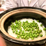 多仁本 - うすい豆の炊き込みご飯　旨そうです♫