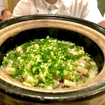 多仁本 - 三杯目　太刀魚と葱の土鍋ご飯