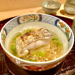 多仁本 - 太刀魚は揚げ出し豆腐と行者大蒜で　出汁が又旨い