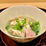 多仁本 - 蛤とワカメのお椀　沁み入りますな