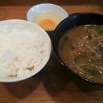 天領 - カレー蕎麦定食♪