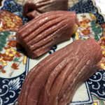 Sushi To Oden Ninoya - 極上本まぐろづくし握り盛り合わせ「大とろ，大とろ，大とろ炙り」
