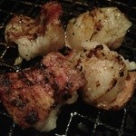 町屋やきにく密陽家 - 2013.8.10(土)今日もお一人様ホルモン盛合せとご飯大　至福のひと時ありがとうございました。