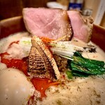 担々麺 麺山椒 - 炙りタケノコ