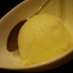 和 dining 清乃 - 初めてシャーベットもらいました。りんごシャーベット・・