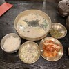 Akasaka Kankoku Ryouriyakiniku Hyombu Shokudou - ワンコインランチ餃子スープ500円