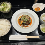 四川曹家官府菜　蜀　 - よだれどりランチ1,200円　ライチ紅茶も付いています。