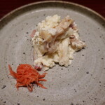 廣澤 - ホッキ貝の卵白炒め、赤酢漬け生姜